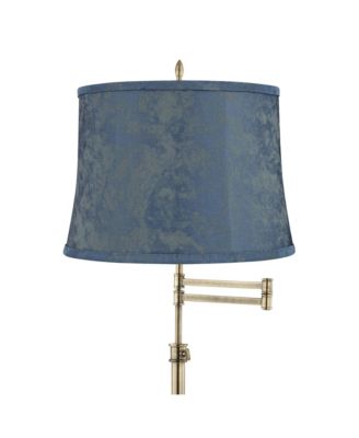 Westbury Antique Brass Swing Arm Floor Lamp