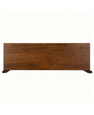 Mid-century Wall Shelf 24" Walnut 2-Tier Solid Wood Storage