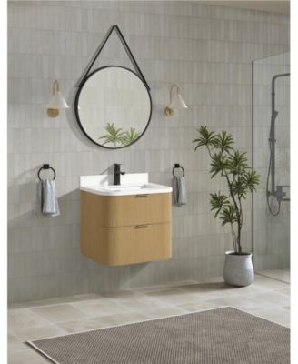 Chantal 24" Floating Bathroom Vanity Oak