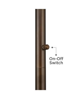 Industrial Torchiere Floor Lamp with USB Charging Port 72 1/2" Tall