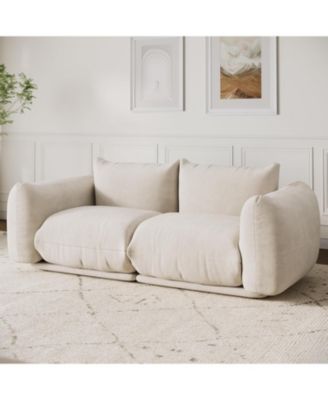 Modular Sectional Sofa, Chenille Cloud Couch with High Resilience Sponge for Living Room
