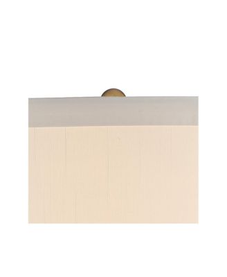 Modern Table Lamp 36" Tall with USB Dimmer Dark Gold Glass Fabric Drum Shade for Bedroom Living Room House Bedside Home