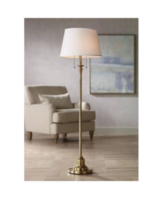 Spenser Traditional 58" Tall Standing Floor Lamps Set of 2 Lights Pull Chain