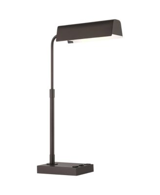 Harris 25 1/2" High Pharmacy Modern Desk Lamp USB Port AC Power Outlet Finish Metal Home Office Charging