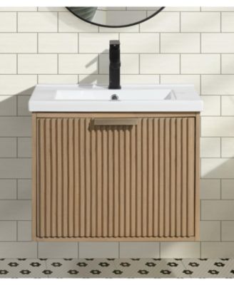 Diego 24" Floating Bathroom Vanity Oak