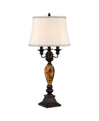 Mulholland Traditional Table Lamp 37" Tall Marbleized with Dimmer