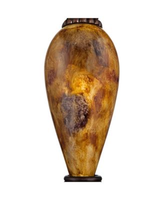 Traditional Table Lamp with USB Dimmer Cord 37" Tall