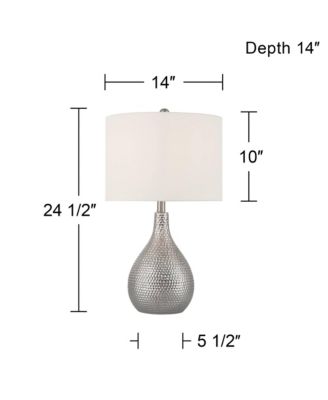 Titus 24 1/2" High Hammered Table Lamp Set of 2