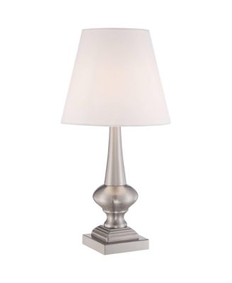 Modern Desk Table Lamp 19" High Brushed Steel