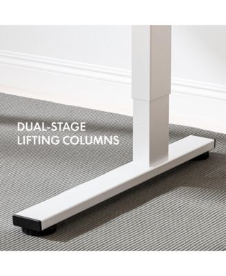 ED2 48"W Electric Adjustable Standing Desk, White (ED2W-E