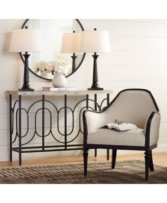 Dolbey Rustic Farmhouse Table Lamps 28" Tall Set of 2