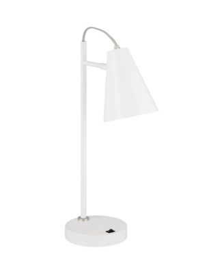 Chase 23" High Small Modern Desk Lamps Set of 2 USB Port Metal Home Office Living Room Charging Bedroom Bedside