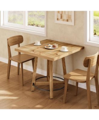 31.5 Inch Modern Dining Table, Square Kitchen Table for Small Space, Perfect for 2-4 People