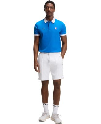 BOSS by Men's Paddy Italy Country Flag Trim Polo Shirt