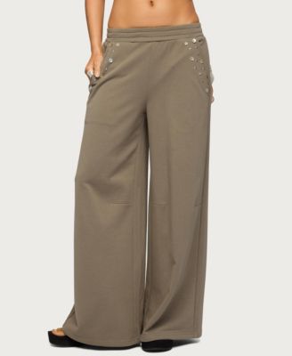 Women's Zania Iridescent Button Sweatpants