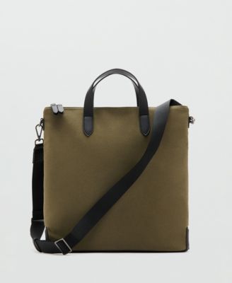 Men's Cotton Adjustable Strap Tote Bag