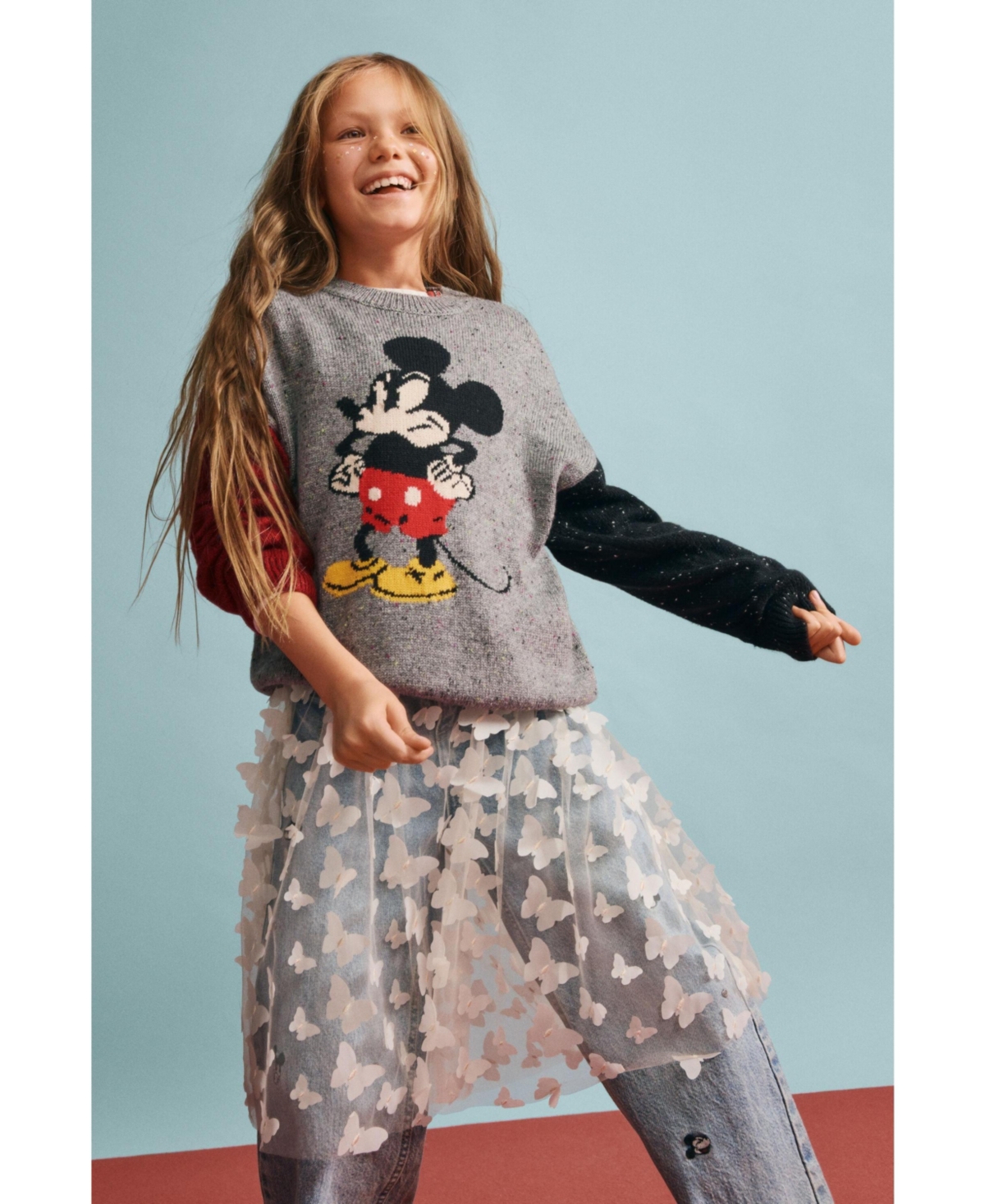 Desigual Boys Boys's Mickey Mouse wool sweater