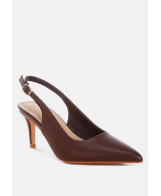 Women's Jaoba Pointed Toe Pin Buckle Slingbacks