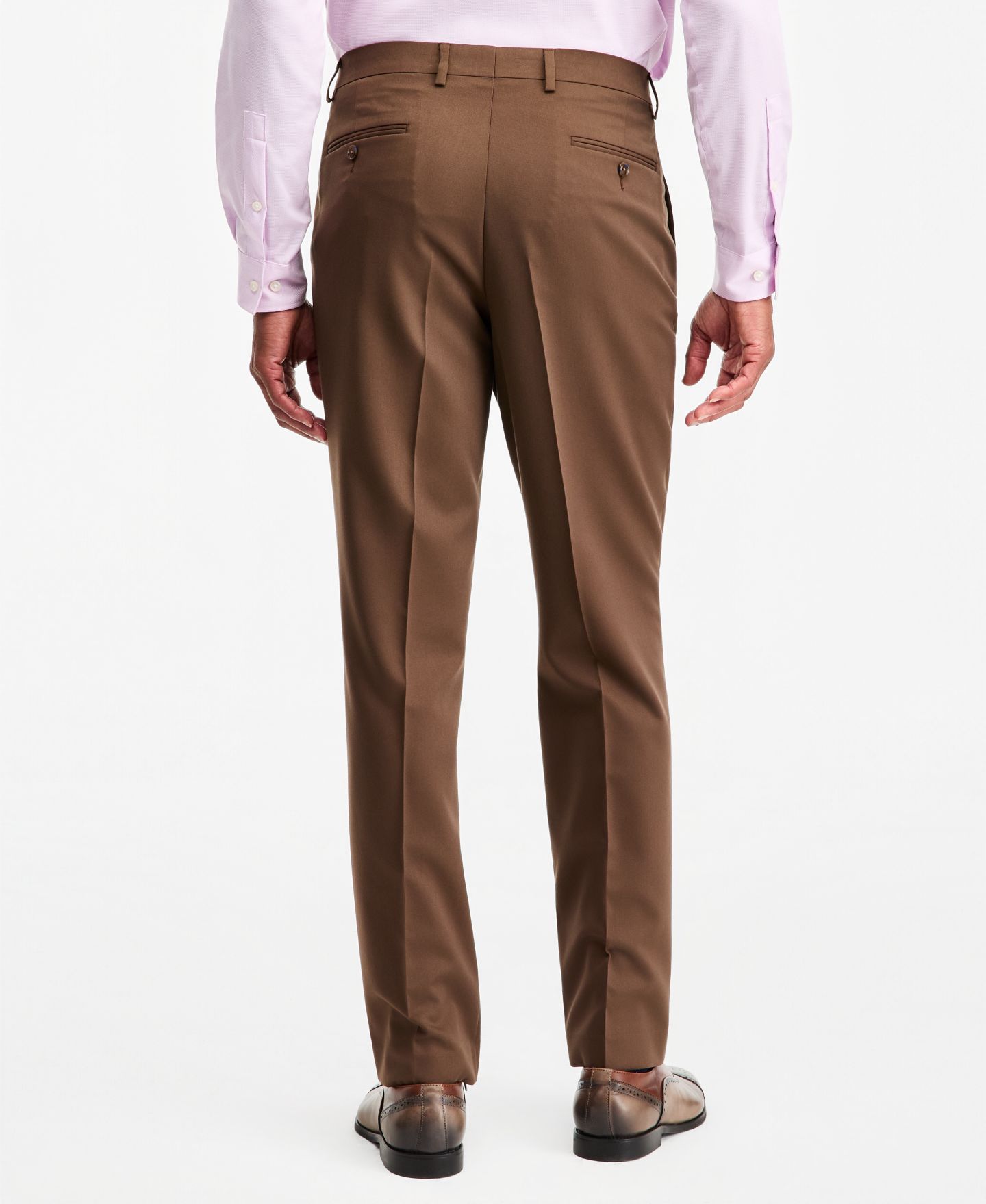 Мужские брюки Tayion Collection Classic-Fit Medium Brown Suit Separate, цвет: Коричневый — фото 4