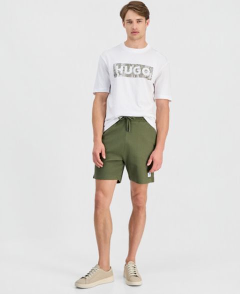 Мужские шорты Hugo Boss HUGO by Nuwafflo Drawstring, цвет: Зелёный