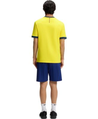 Men's Stretch-Cotton Colombia Country Flag Logo T-Shirt