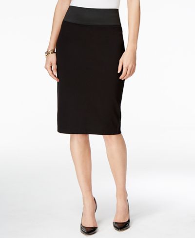 INC International Concepts Curvy-Fit Pencil Skirt, Only at Macy's ...