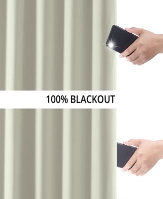 Faux Linen Hotel Blackout Curtain