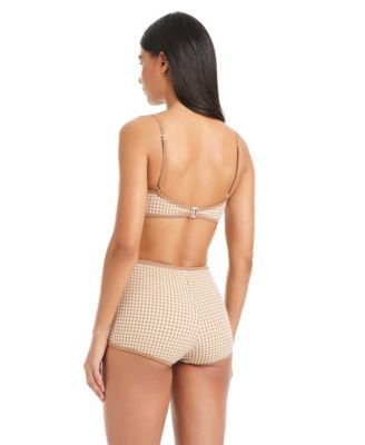 Women's Check Me Out Scoop Neck Bikini Top