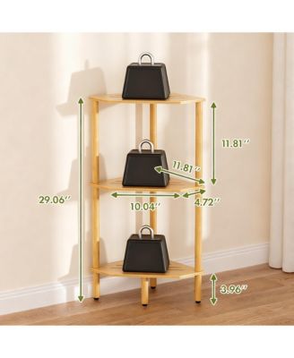 Corner Shelf Stand Storage Organizer for Bathroom Kitchen Bedroom