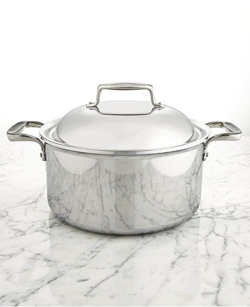 AllClad d7 Stainless Steel 8Qt. Round Oven with Domed Lid & Reviews