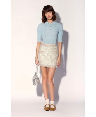 Women's Vallery Atlantic Tweed Mini Skirt