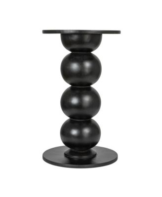 13" Mango Wood Round Over-sized Bubble End Table