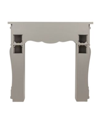 37" Wood Small Victorian Decorative Fireplace Mantel