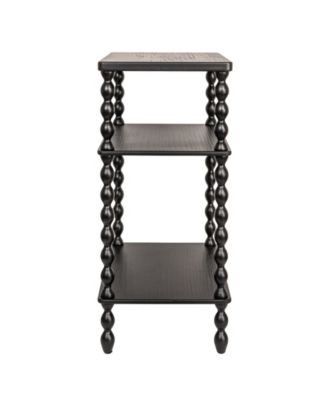 Bobbin Leg 20" Wood Rectangle Accent Table