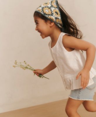 Toddler Girls' Bow Cherry Denim Shorts