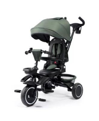 8-in-1 Kids Tricycle with Adjustable Push Handle, Canopy and Storage