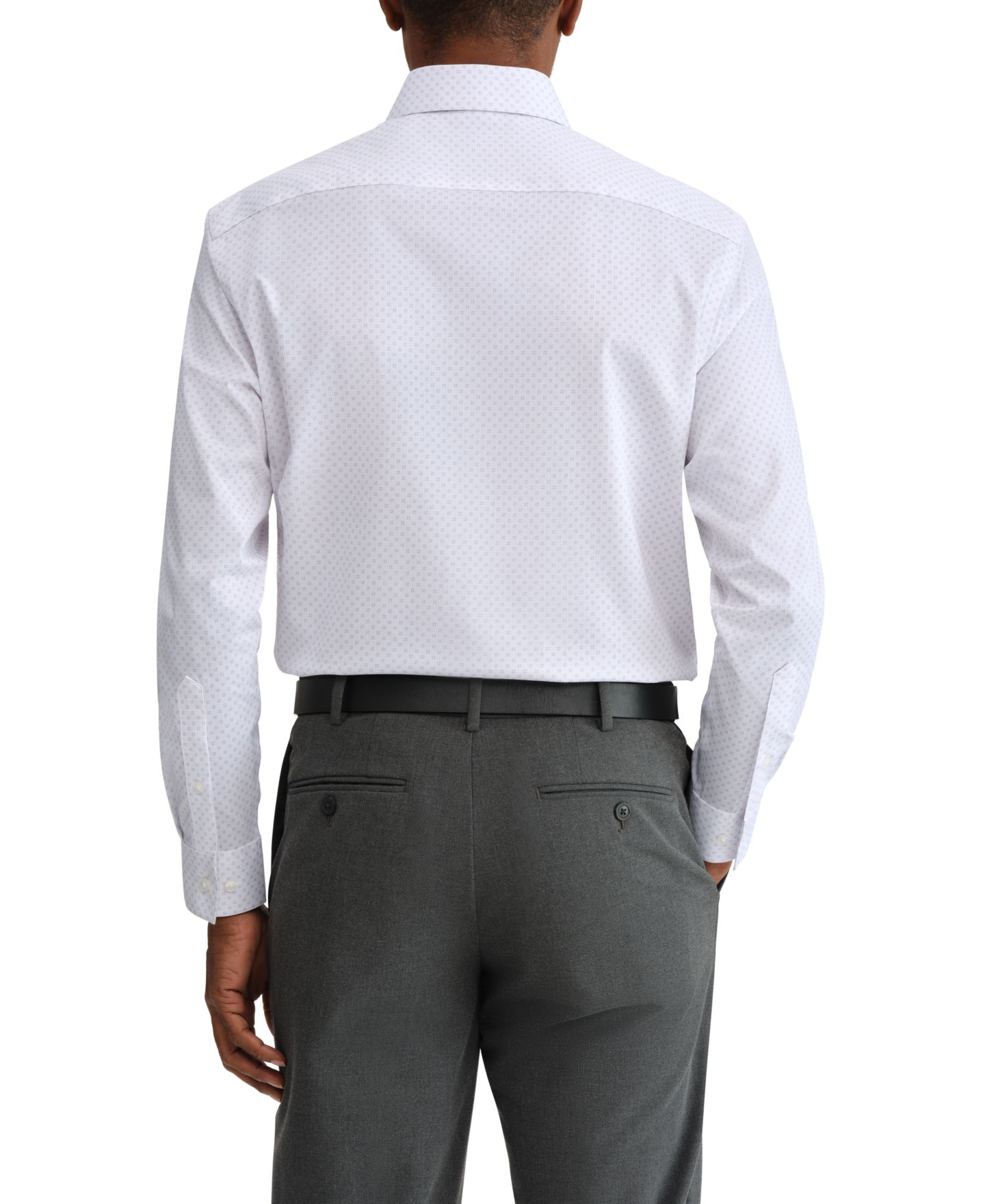 Мужская рубашка Van Heusen Regular-Fit Long-Sleeve Dress Shirt, цвет: Персиковый синий — фото 2