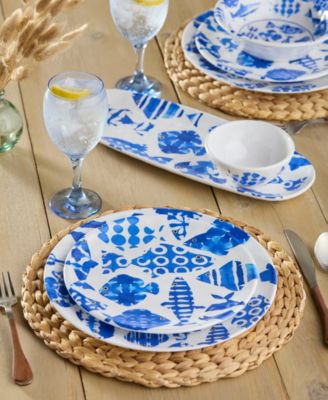 Fish Tale Salad Plates, Set of 6