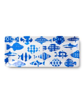 Fish Tale Chip-and-Dip, Relish Tray, and Platter, 3-Pc. Set