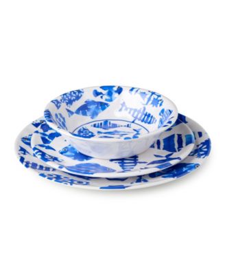 Fish Tale 12-Piece Dinnerware Set, Service for 4