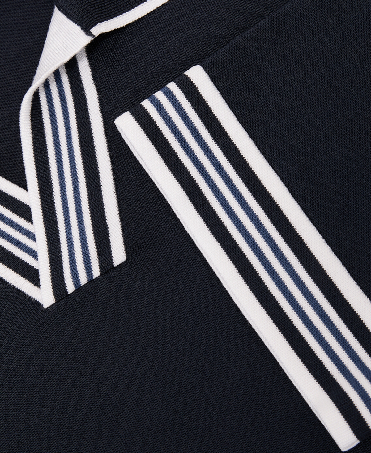 Reiss Men's Tipped Open-Collar Knitted Polo Shirt