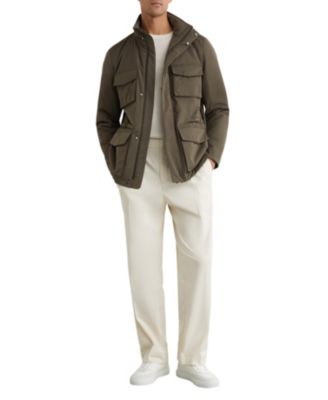 Men's Cotton-Blend Padded Four-Pocket Jacket