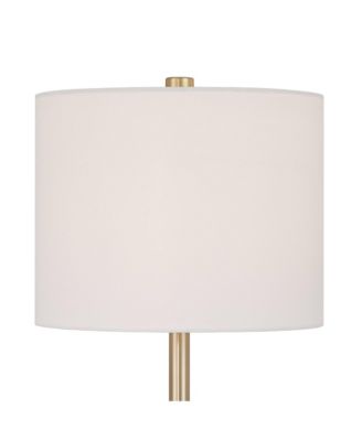 Maris 20" High Glass and Satin Brass Table Lamp Set with Dimmer