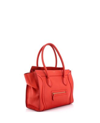 Medium Luggage Bag Smooth Leather
