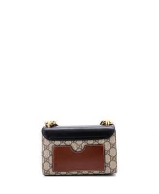 Small Padlock Shoulder Bag GG Coated Canvas and Leather