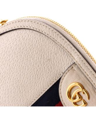 Small Ophidia Dome Shoulder Bag Leather