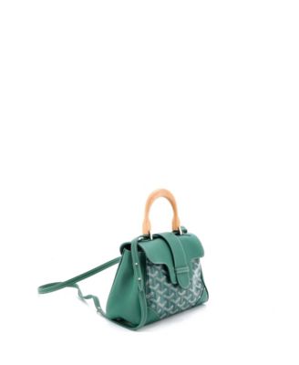 Mini Saigon Top Handle Bag Coated Canvas with Leather