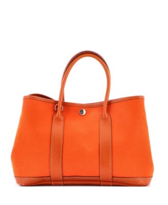 30 Garden Party Tote Toile and Leather