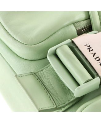 Small Padded Buckle Crossbody Bag Nappa Leather