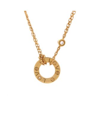 2 Diamonds Love Pendant Necklace